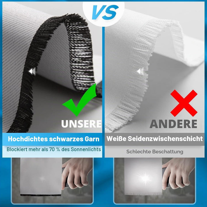 YISUMEI - Gardinen Blickdichter - Grüne Palmblätter,160 x 110 cm 2er Set Vorhang Verdunkelung mit Ös