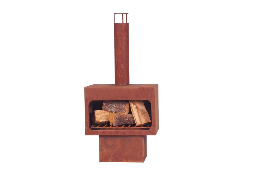 GARDENER 201-3 Gartenkamin Kamin Terrassenofen rostoptik 56x40 cm ***NEU***