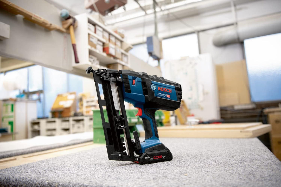 Bosch Professional 18V System Akku Nagler GNH 18V-64 M (max. Nagel-Ø 1,6 mm, Nagellänge 64 mm, inkl.