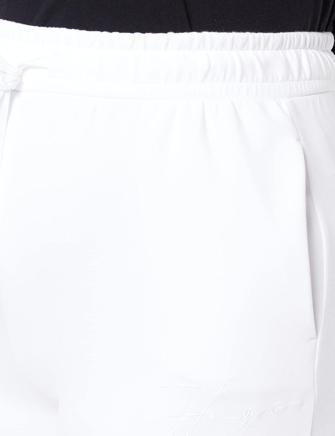 HUGO Damen Smooth_Pants Freizeithose XL White100, XL White100