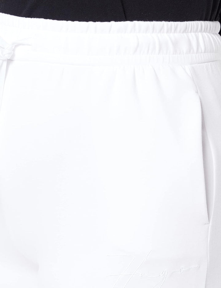 HUGO Damen Smooth_Pants Freizeithose XL White100, XL White100