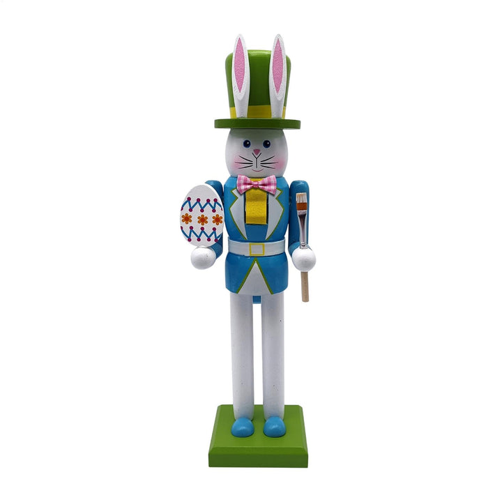 Generisch Nussknackers Ostern 30 cm Osterhase Nussknackers Figuren Osterdeko Easter Bunny Nutcracker