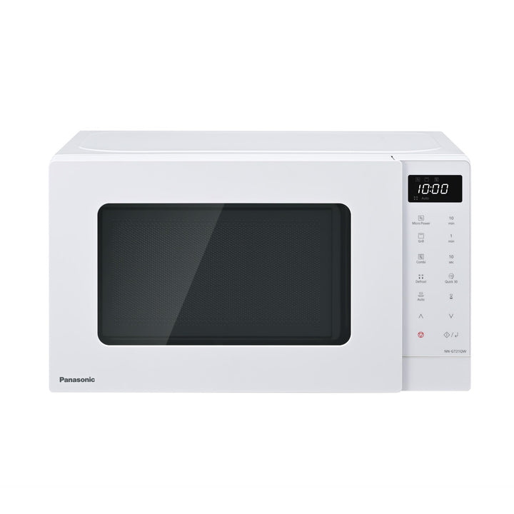 Panasonic NN-GT21QWEPG 20L Grill-Mikrowelle mit Drehteller und Gitterrost, 800 W, 1000 W Grill, LED-