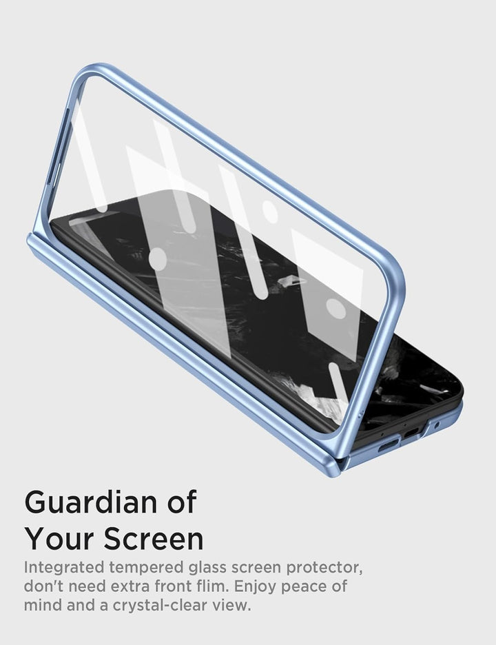 Miimall Kompatibel mit Google Pixel 10 Pro Fold Hülle mit Pen+Pen Slot, Ultra HD Displayschutzfolie