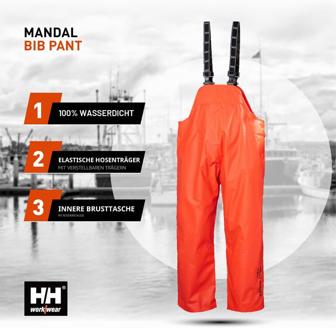 Helly Hansen Workwear Mandal Latzhose 3XL Dunkelorange, 3XL Dunkelorange
