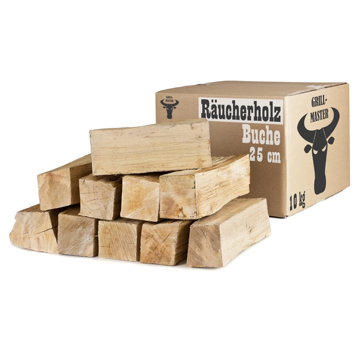 Buche Smoker Holz Räucherholz Brennholz 10-30 kg Buchenholz ohne Rinde 25 cm Kaminholz Smoke Feuerho