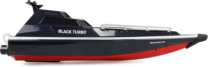 Amewi Black Turbo Militärboot mit Jetantrieb 28km/h 420mm RTR schwarz, Schwarz