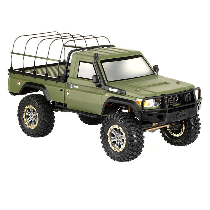 Amewi 22461 RC Scale Crawler AMXRock RCX10PS Pick-Up 1:10, RTR Militär grün