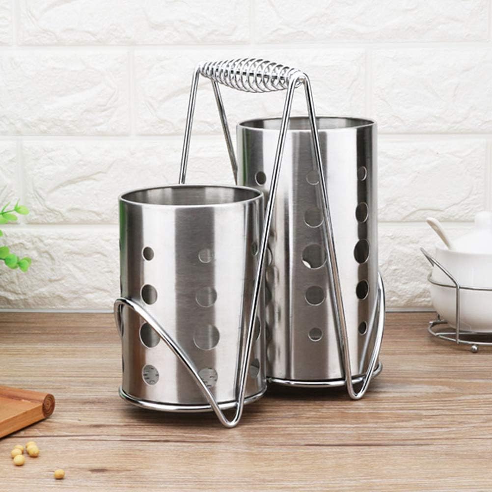BESTONZON Besteckhalter Besteckkorb Edelstahl Küchenutensilienhalter Essstäbchen Besteck Organizer S