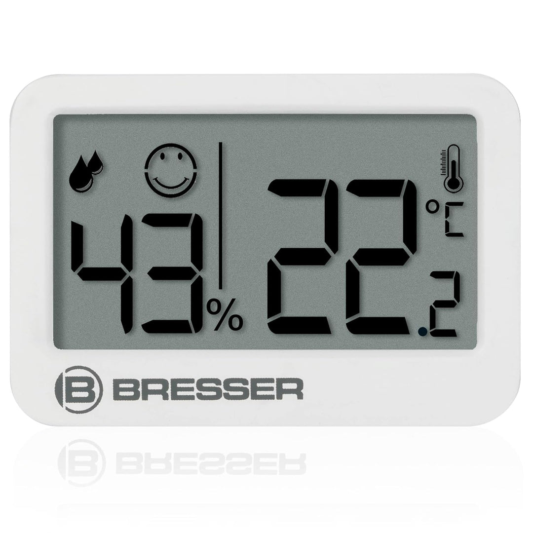 Bresser Tempy Thermo-Hygrometer, Set mit 3 Stück, für Klimakontrolle, Temperatur und Luftfeuchtigkei