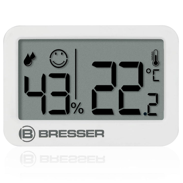 Bresser Tempy Thermo-Hygrometer, Set mit 3 Stück, für Klimakontrolle, Temperatur und Luftfeuchtigkei