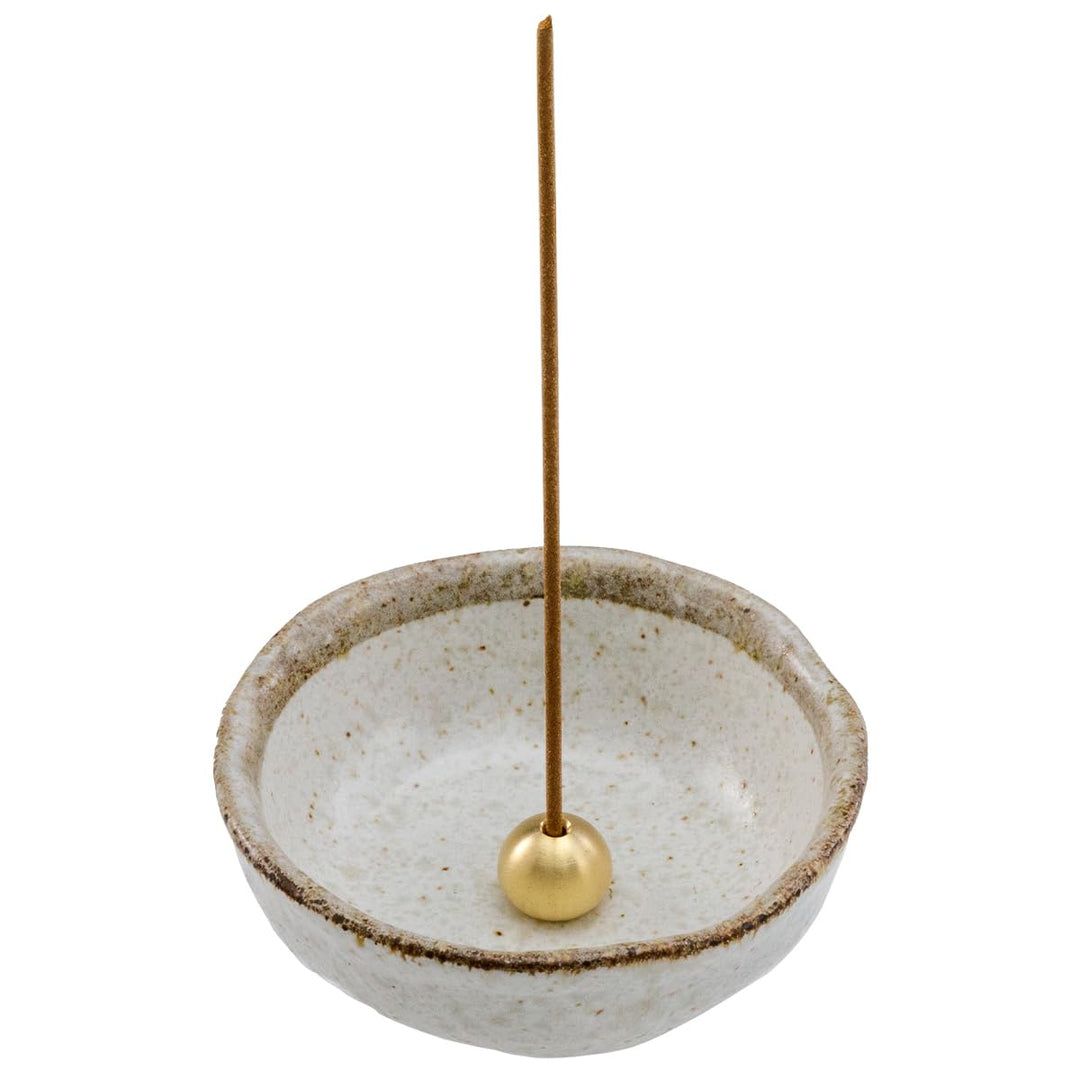 Asayu Japan Mini Räucherstäbchen Halter für Stäbchen 8.3cm, Traditioneller Made in Japan Keramik-Asc