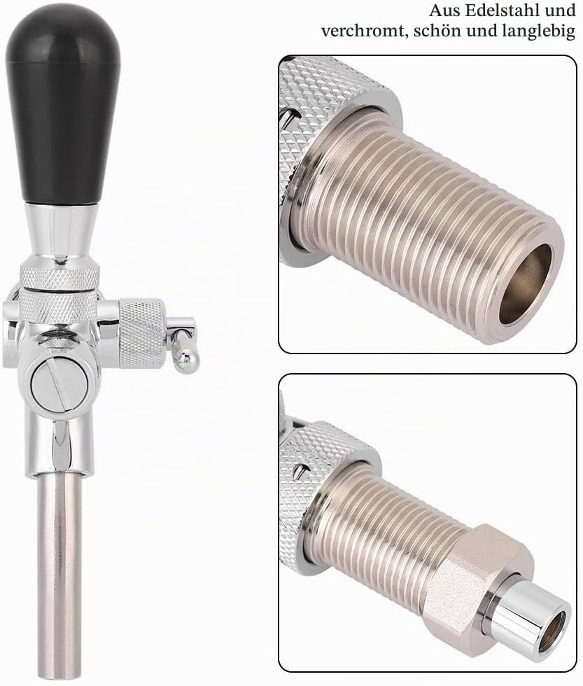Vobor Bier-Zapfhahn Wasserhahn Homebrew Adjustable Bier-Fass-Hahn, ZuhauseBrew Bier-Hahn-Keg, Homebr