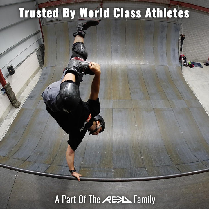 Rekd Pro Ramp Kniepolstern für Skateboard, Unisex, Erwachsene XL Schwarz (Black), XL Schwarz (Black)