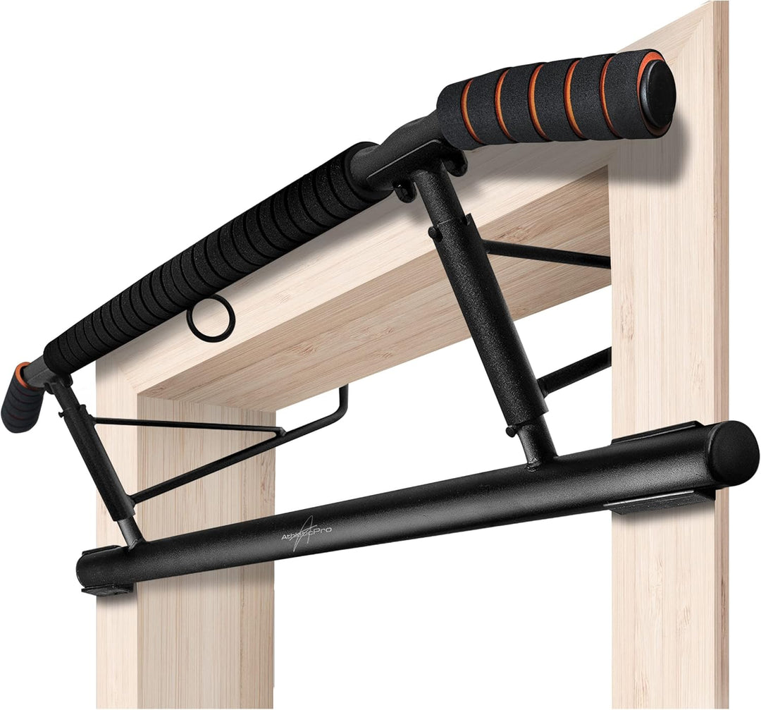 AthleticPro - Das Original - Klimmzugstange Türrahmen - Stark belastbare Pull up bar [bis 200 KG]- T