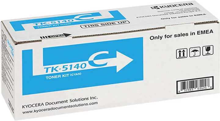 4x Original Kyocera Toner TK5140 TK 5140 für Kyocera Ecosys M 6530 CDN - BK, Cy, Ma, Ye - Leistung: