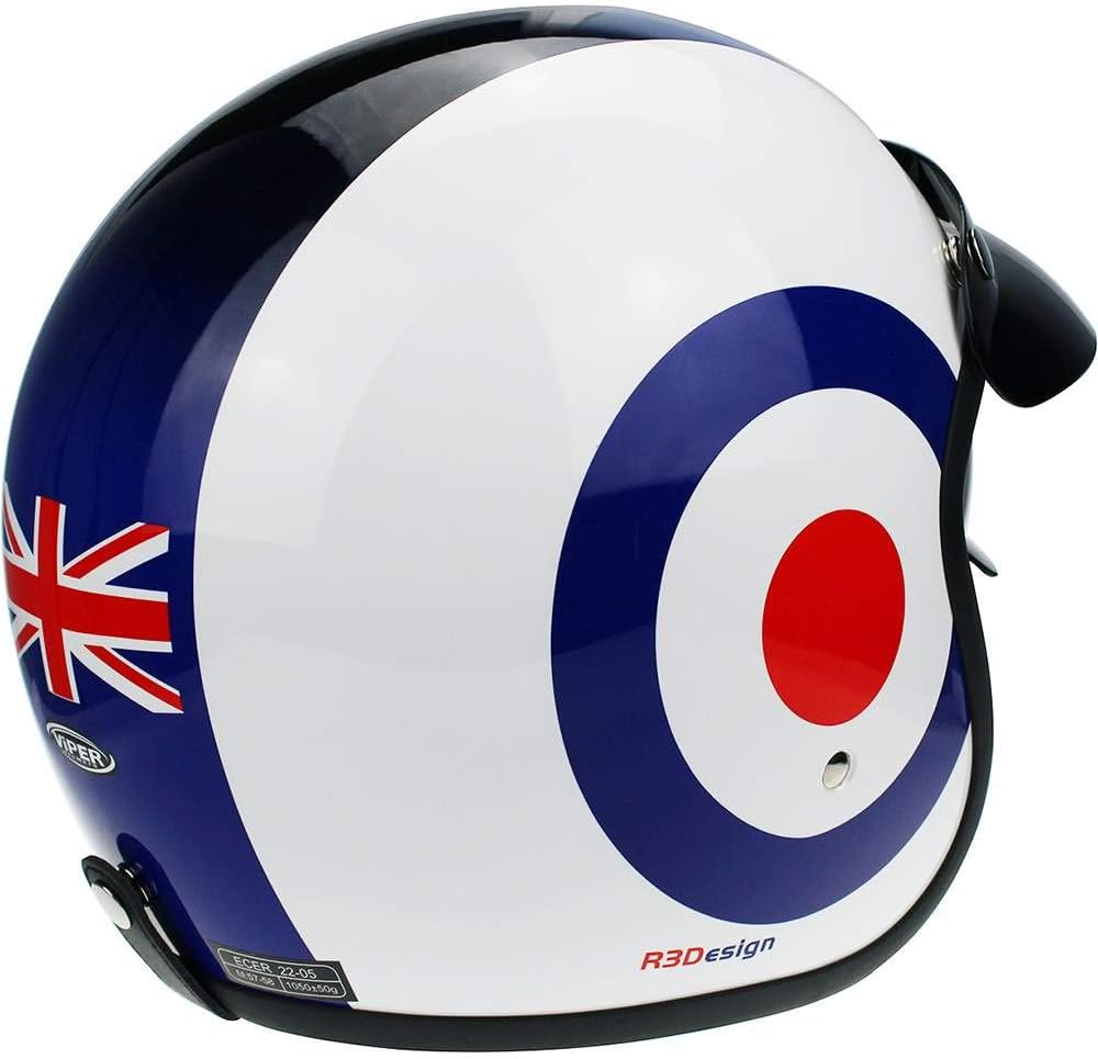 Viper VPR Motorbike Helmet RSV06 Plus Open Face Jet Motorcycle Hwlmet Scooter Biker Rider Crash Spor