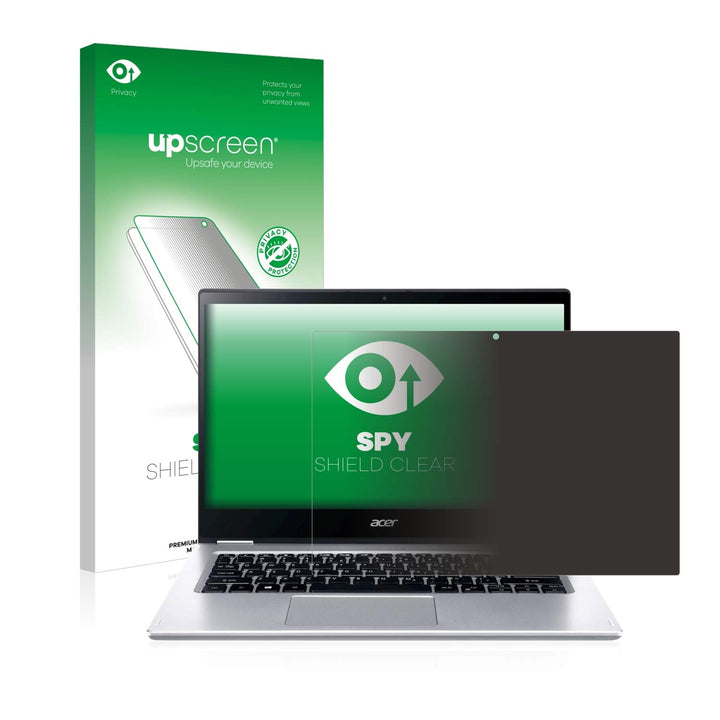 upscreen Anti-Spy Blickschutzfolie für Acer Spin 3 SP314-54N Privacy Screen Displayschutz-Folie [Sic