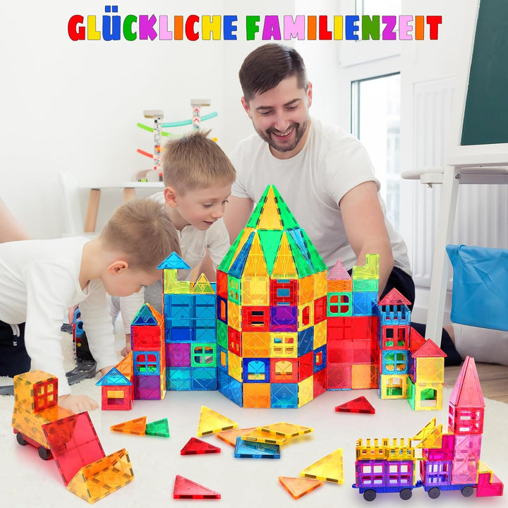 Magnetische Bausteine 110 Teile, Magnetspielzeug Magneten Kinder Magnetbausteine Magnet Spielzeug Ma