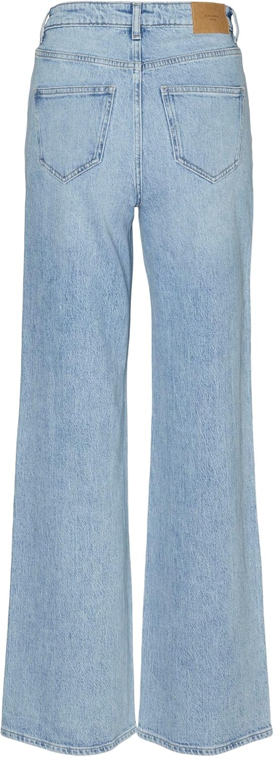 Vero Moda Female Weit geschnitten VMTESSA Hohe Taille Weiter Beinschnitt Jeans 25W / 30L Light Blue
