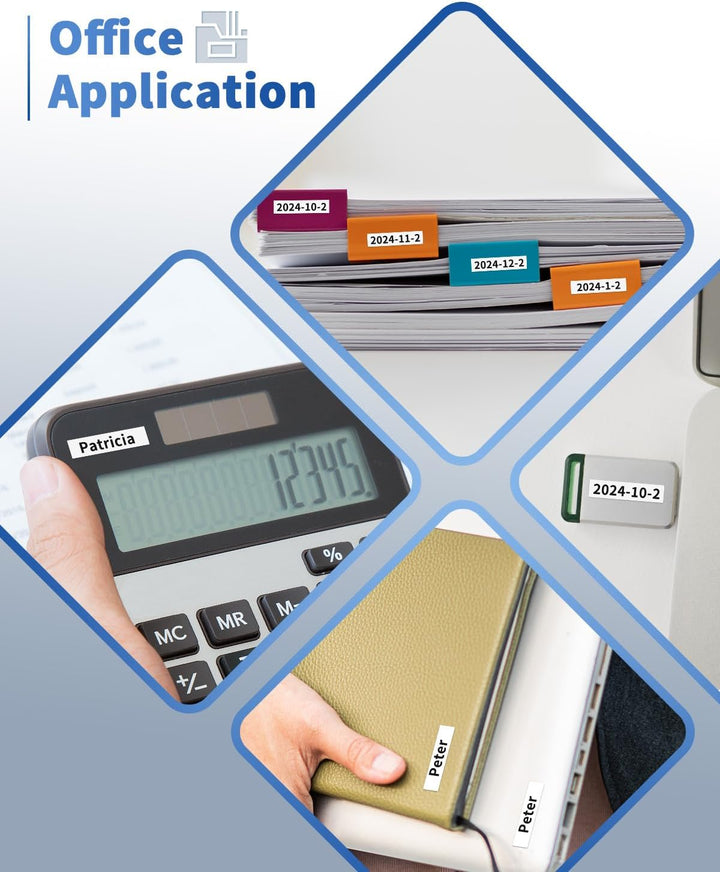 Upwinning Tze 211 Bänder 6mm Kompatibel mit Brother P-touch Bänder 6 mm x 8 m tze-211, Schwarz auf W