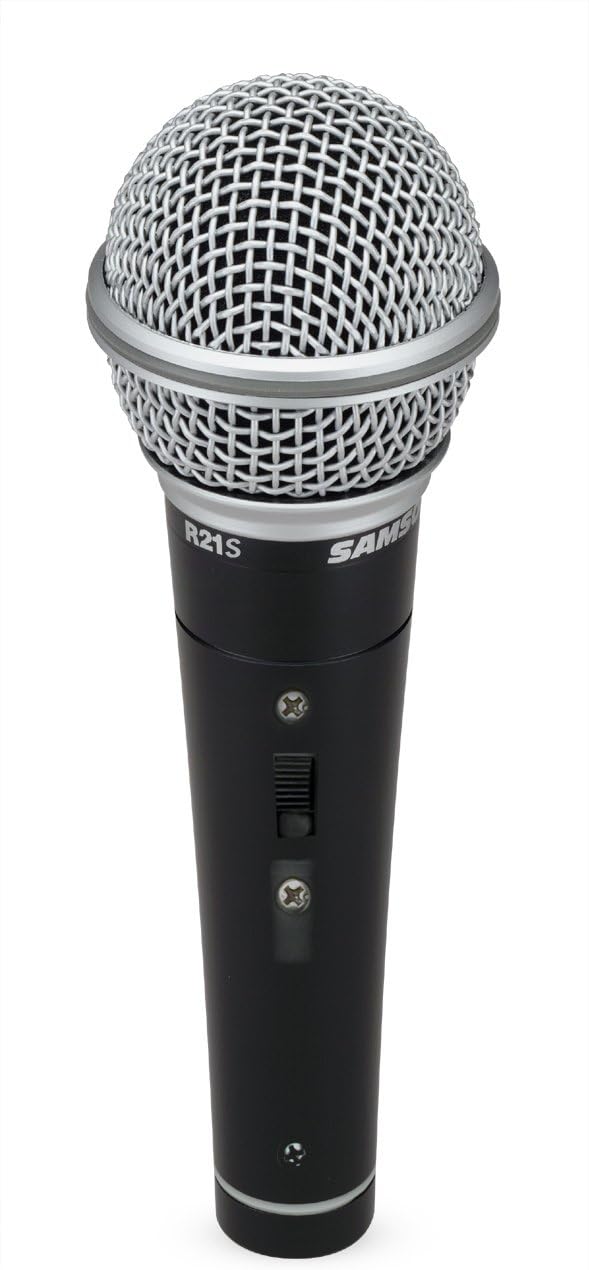 Samson R 21 S Mikrofon inklusive 5m Kabel und Clip, Schwarz