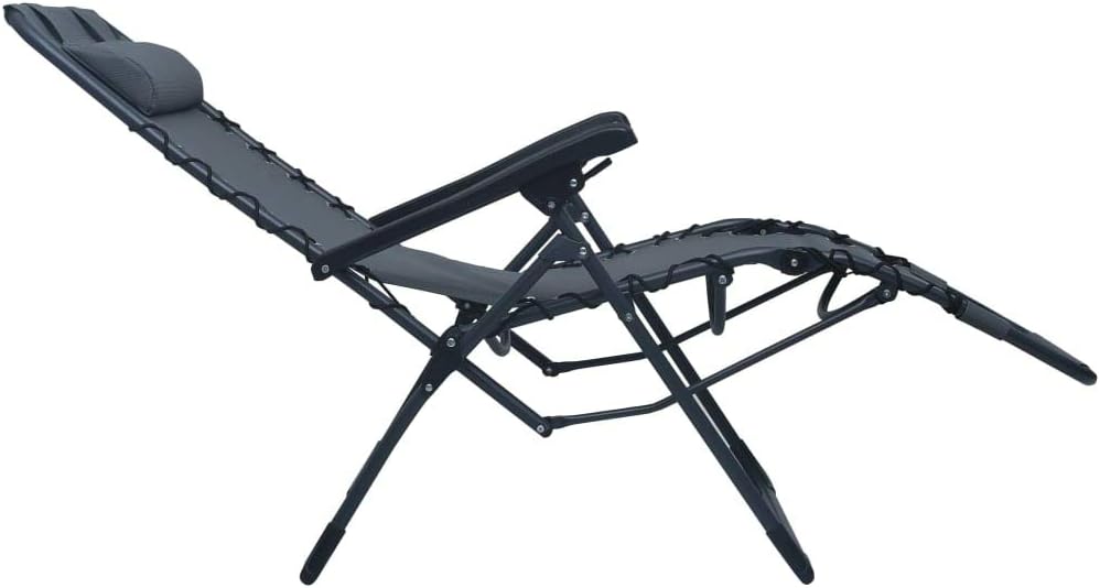 vidaXL Liegestuhl Klappbar Hochlehner Gartenliege Relaxliege Strandliege Liege Gartenmöbel Gartenstu