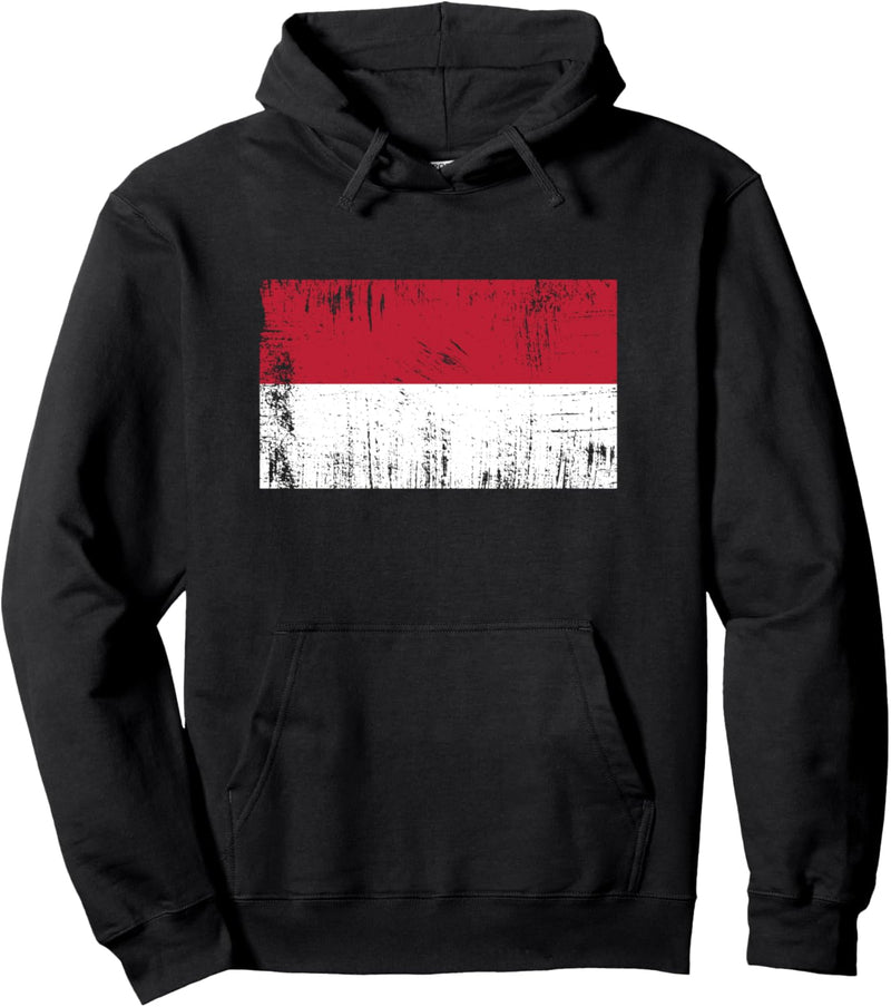 Indonesien Fahne Indonesische Flagge Geschenk Fussball-Fan Pullover Hoodie