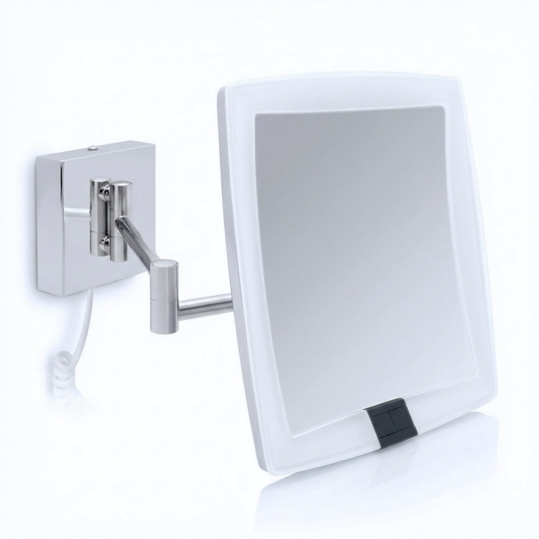 Libaro LED Kosmetikspiegel mit Sensor Verona eckig 5fach Vergrösserungsspiegel quadratisch Wandmonta
