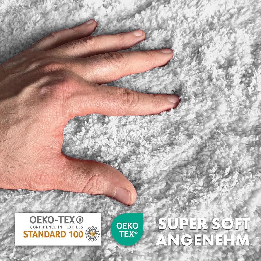 Floordirekt Badematte Sky - Badezimmerteppich - Weicher, dichter Hochflor - Rutschhemmend & Schnell