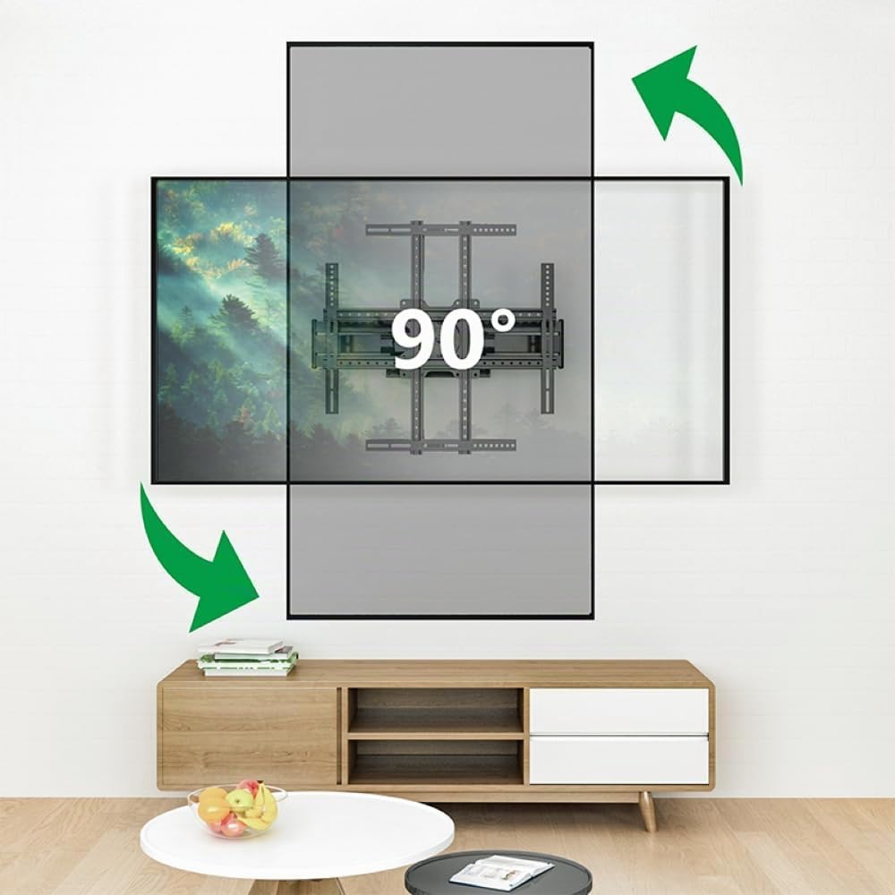 XTRARM TiTon Double 80 cm TV-Wandhalterung, schwenken neigen rotierbar, 80kg VESA max.600x400 80 cm