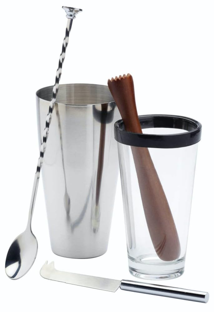 KitchenCraft Luxe Lounge Mojito-Cocktail, 4er-Set