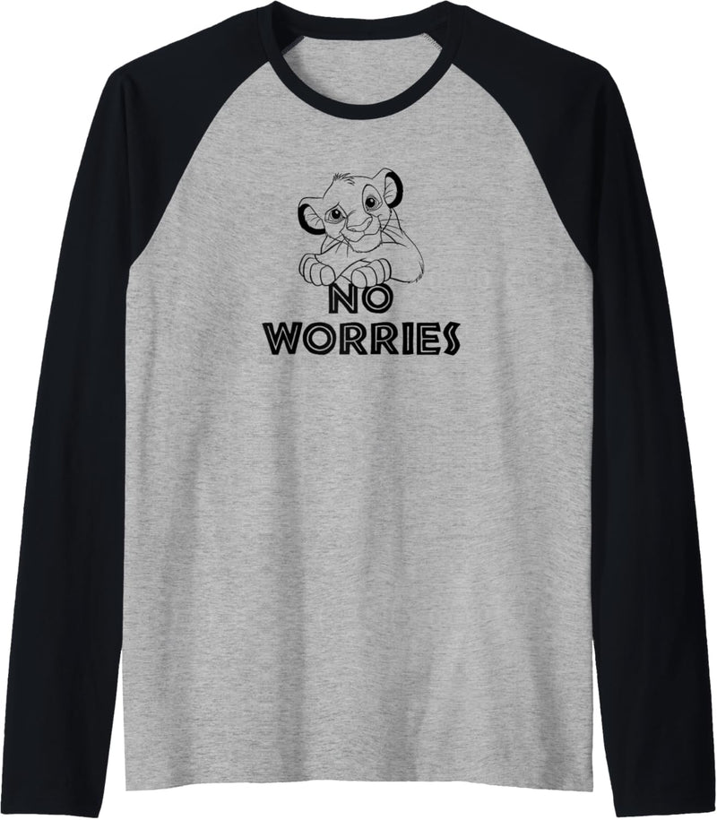 Disney The Lion King Simba No Worries Raglan