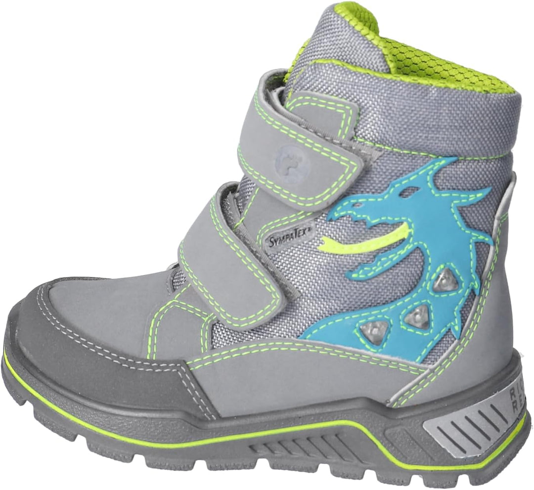 RICOSTA Jungen Stiefel GRISU, Kinder Boots, Weite: Weit, lose Einlage, Sympatex, Blinklicht 28 EU We