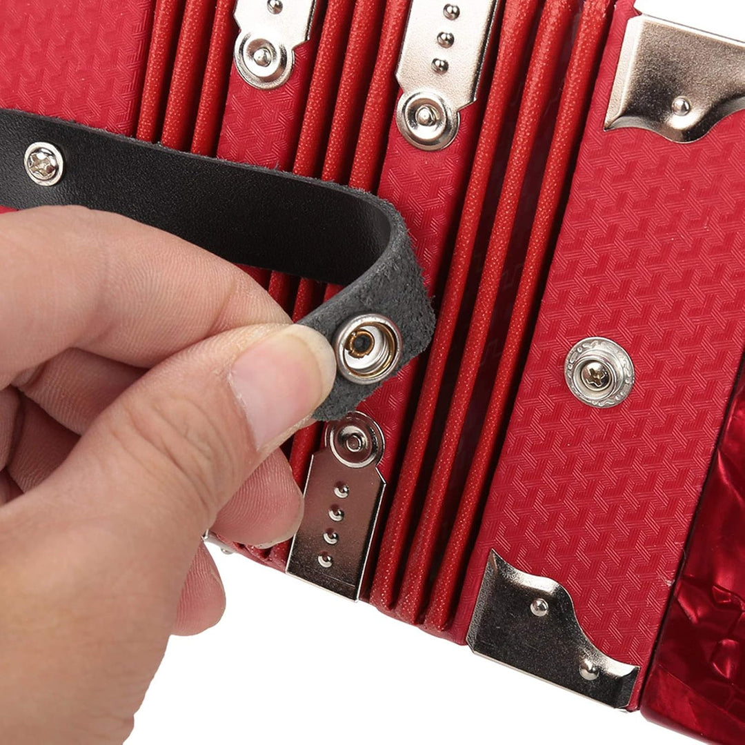 Shipenophy Leicht zu erlernen, Konzertina für Trainingsübungen für Anfänger zu Spielen(Red)