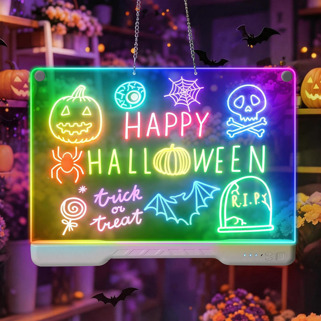 Idealife LED Zeichenbrett Wiederaufladbar für Jungen & Mädchen | 3mm Wiederverwendbare Maltafel mit