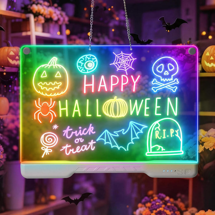 Idealife LED Zeichenbrett Wiederaufladbar für Jungen & Mädchen | 3mm Wiederverwendbare Maltafel mit