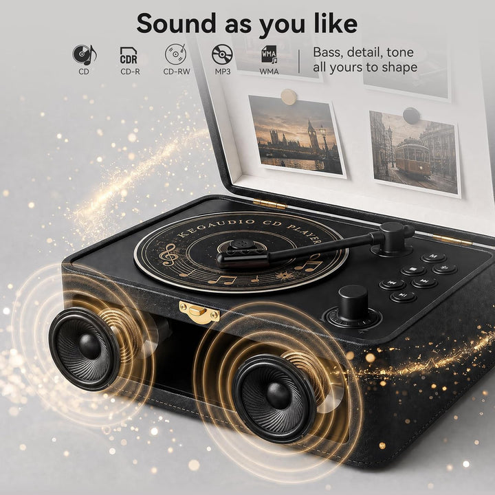 CD Player Tragbar Bluetooth: Kegaudio Radio mit CD-Player Tragbarer mit Lautsprecher Fernbedienung U