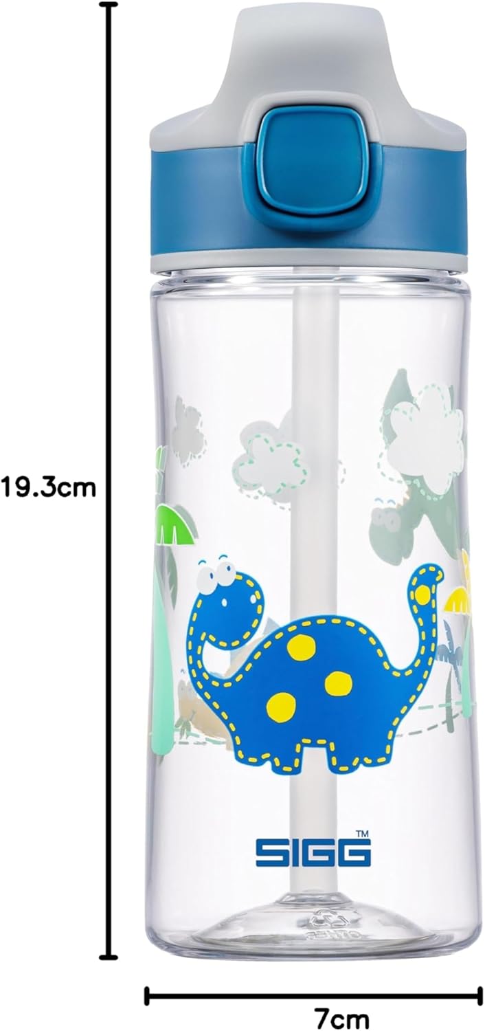 SIGG - Tritan Trinkflasche Kinder - Miracle - Mit Trinkhalm - Auslaufsicher - Federleicht - BPA-frei