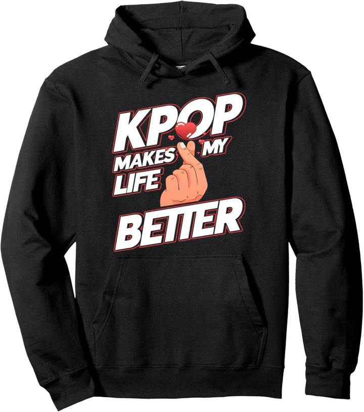 Kpop Kpop macht mein Leben besser Kpop Merch Pullover Hoodie