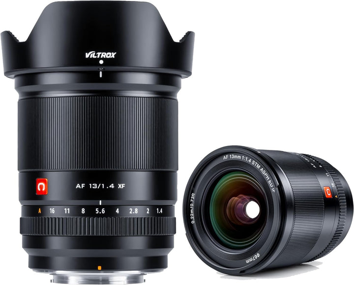 VILTROX AF 13mm f1.4 XF Weitwinkel Objektiv APS-C Autofokus für Fuji X Mount Kamera X-A20 X-T4 X-E4
