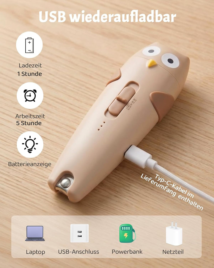 Lictin Baby Nagelfeile Elektrisch, Elektrische Nagelfeile mit 6 Schleifkopf, 25 in 1 Baby Nagelset m