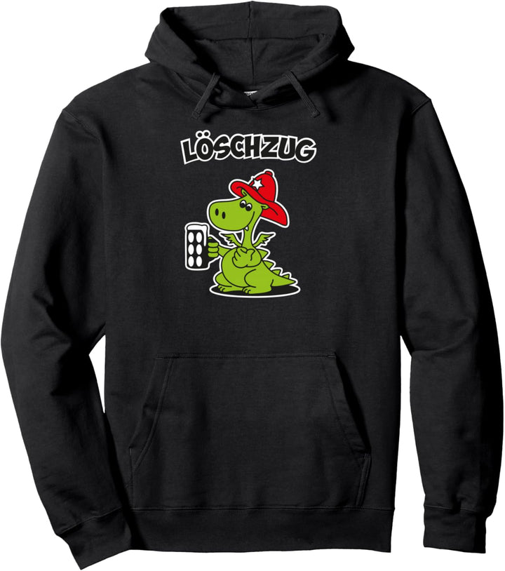 Feuerwehr Drache mit Bier Löschzug - Lustiges Feuerwehr Team Pullover Hoodie