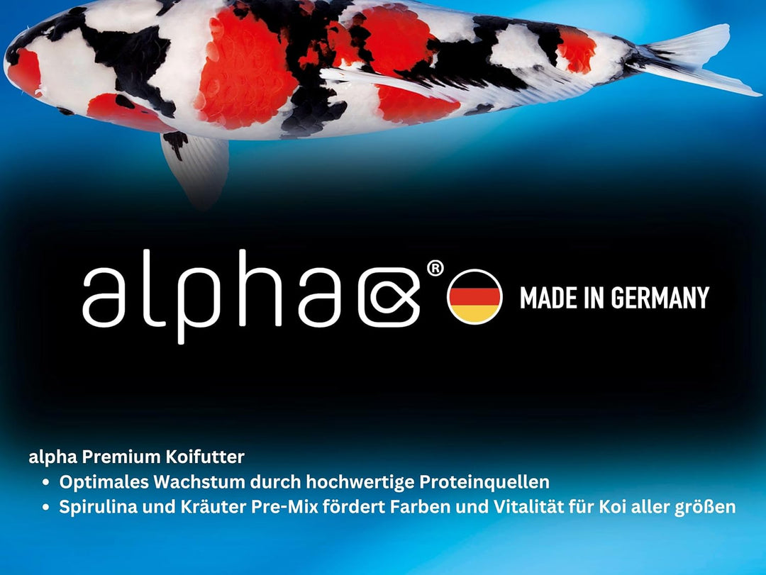 KOIFUTTER alpha complete - koinutrition one step ahead - Schwimmfutter Ganzjahresfutter für Koi, 4 k