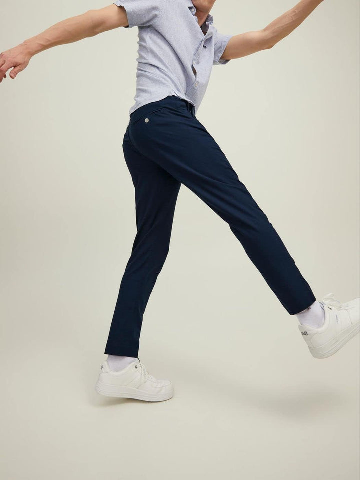 JACK & JONES Herren Jpstace Jjsky Linen AKM Navy Blazer Hose 28W / 32L Navy Blazer, 28W / 32L Navy B