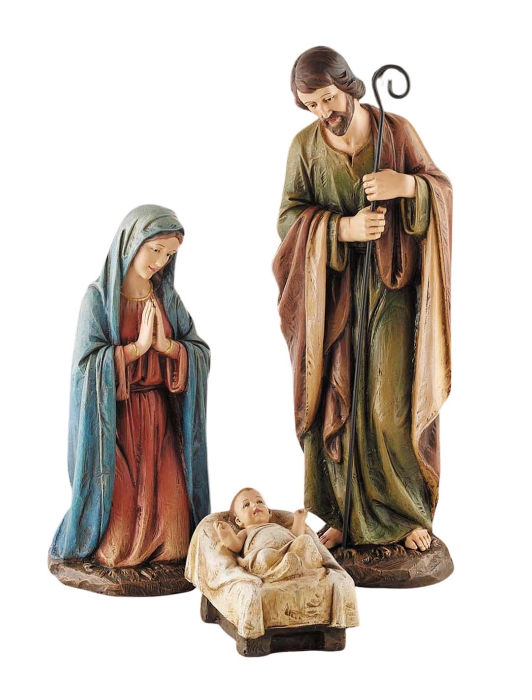 Avalon Gallery Weihnachtskrippensets für Weihnachten, handbemalte Weihnachtskrippe, 40,6 cm Massstab