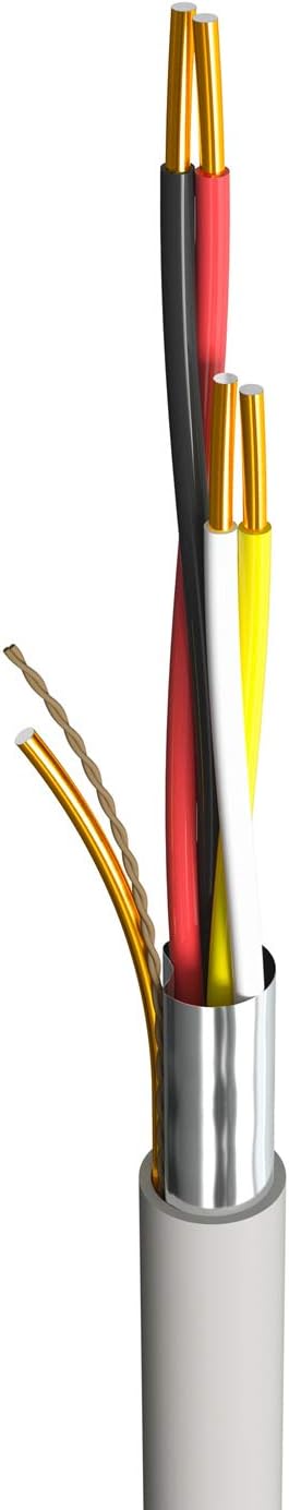 HB-Digital Telefonkabel 25m 2 x 2 x 0,6 J-Y(ST) Y Verlegekabel JYSTY 4 Adern Telefonleitung 25m 2 x