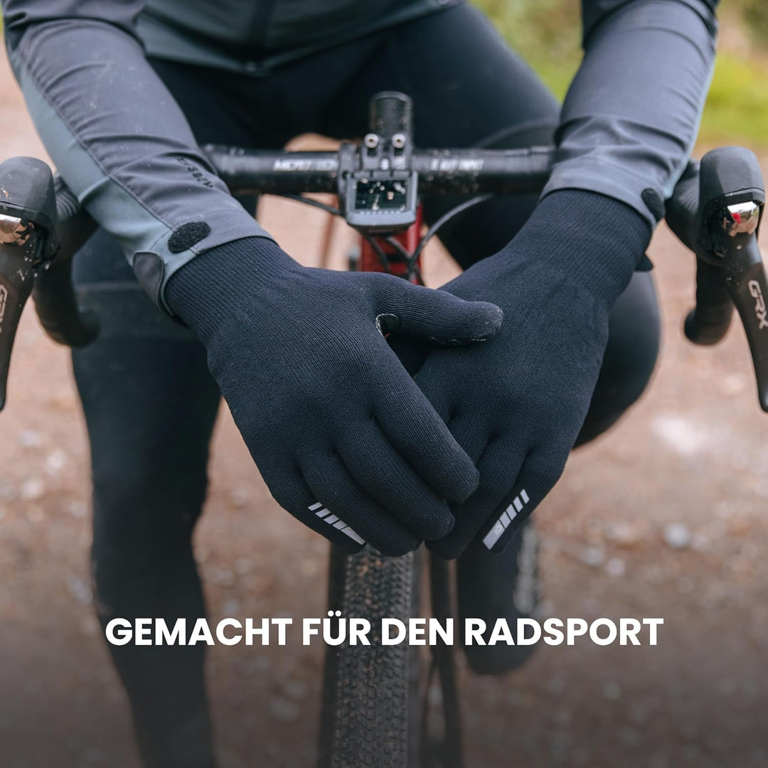 GripGrab wasserdichte Gestrickte Fahrradhandschuhe rutschfeste Winddichte Thermo Radsport Regenschut
