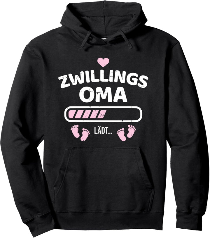 Zwillingsoma lädt für Oma von Zwillingen Pullover Hoodie