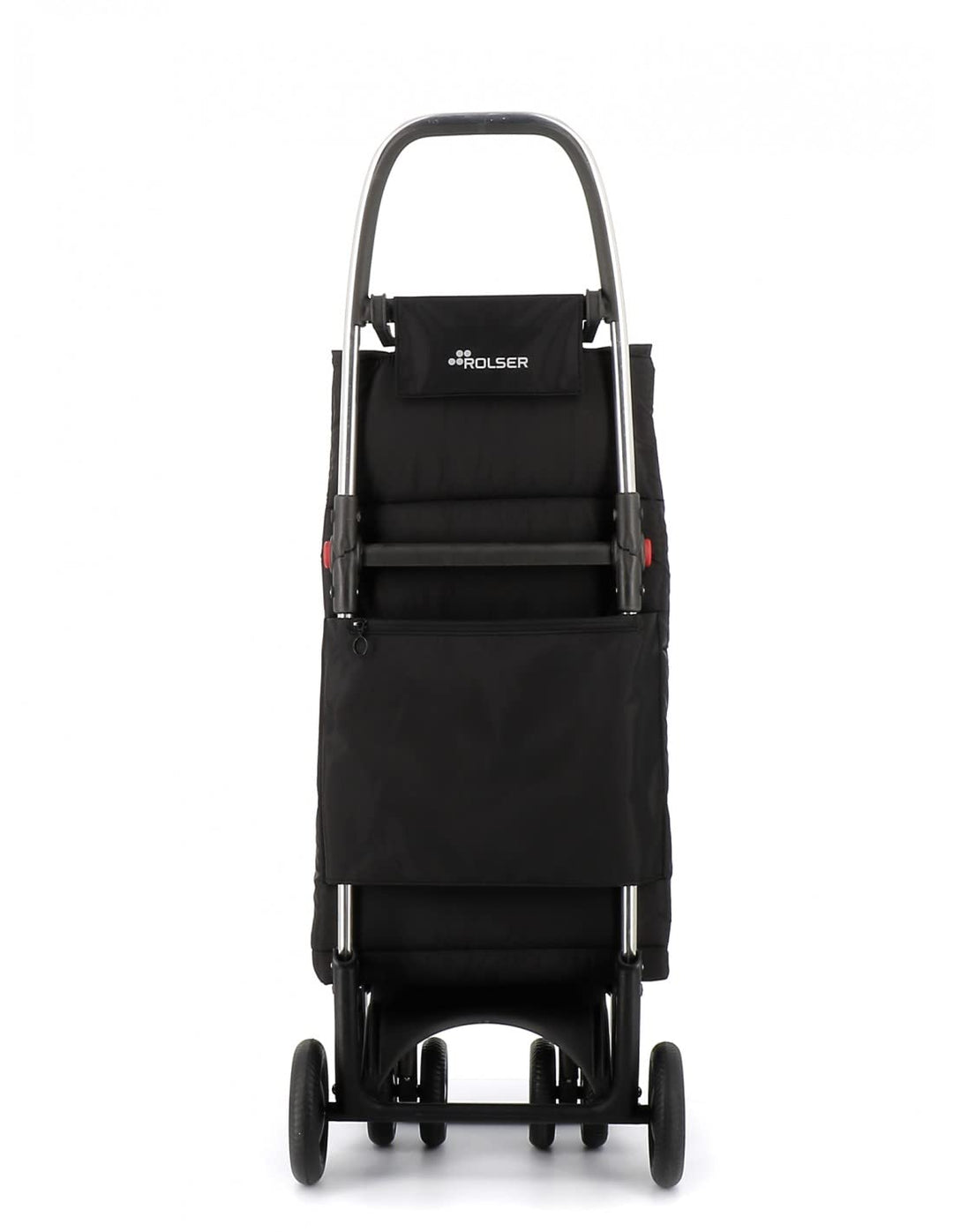 Klappbarer Einkaufstrolley Rolser Big Polar 4 Räder (2 drehbare) - Schwarz 4 Räder 2 davon drehbar Z